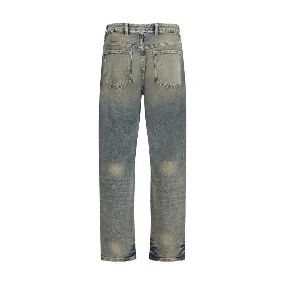 Jeans droits en coton bleu Represent