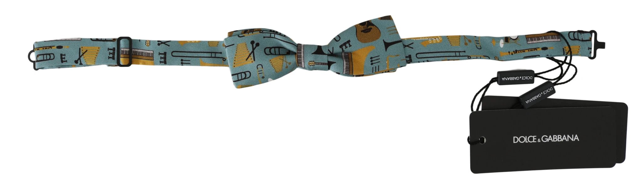 Dolce & Gabbana Mint Green Jazz Club Adjustable Neck Papillon Bow Tie by Dolce & Gabbana