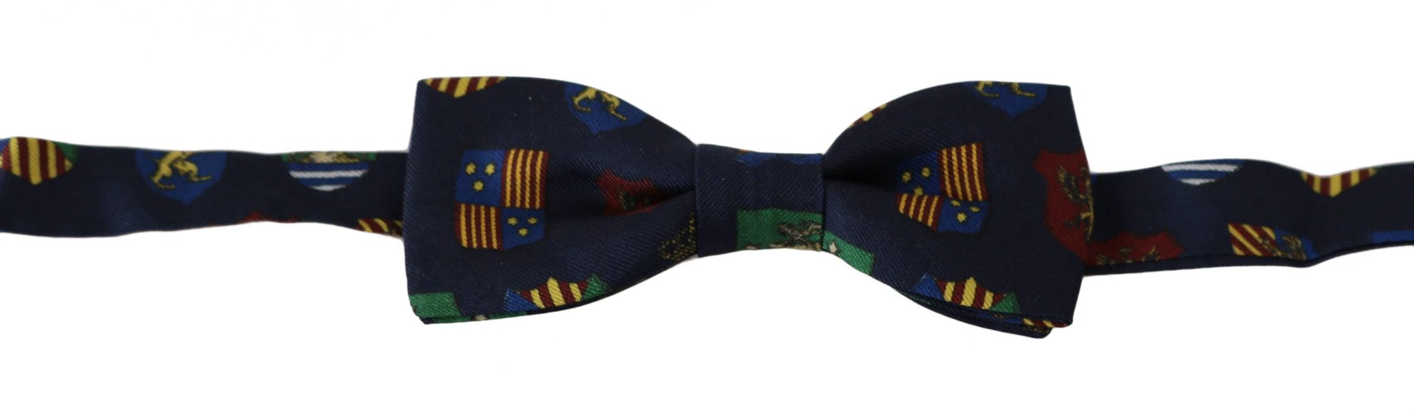 Dolce & Gabbana Blue Flags 100% Silk Adjustable Neck Papillon Men Bow Tie by Dolce & Gabbana