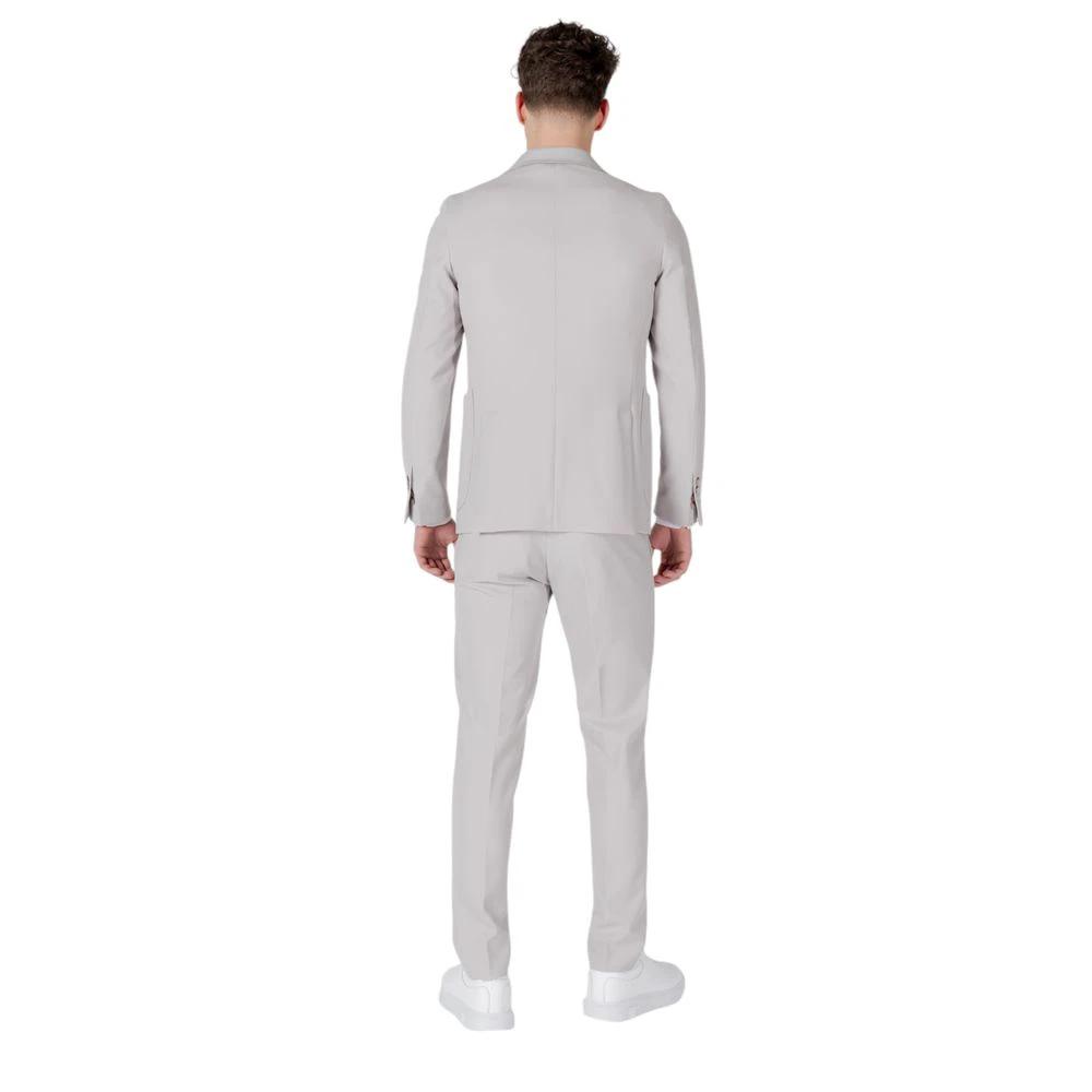 Mulish Gray Polyester Two-Piece Suit by Mulish