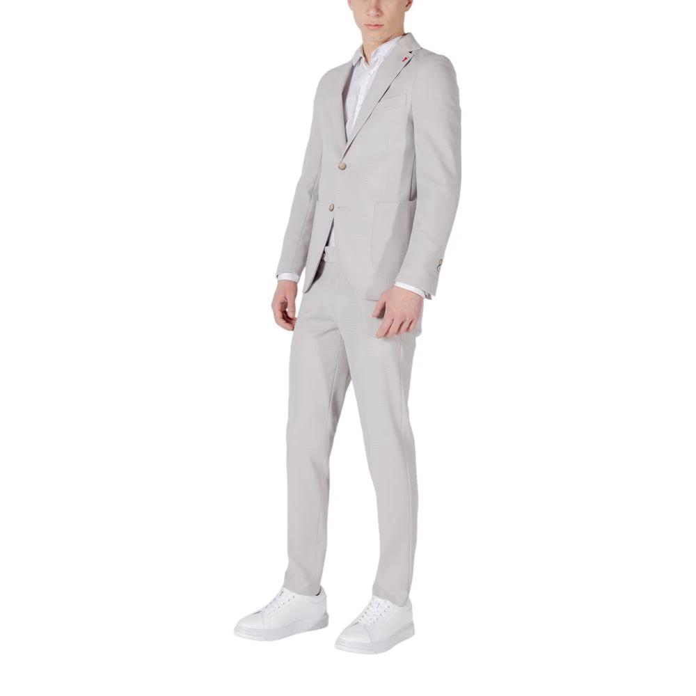 Mulish Gray Polyester Two-Piece Suit by Mulish