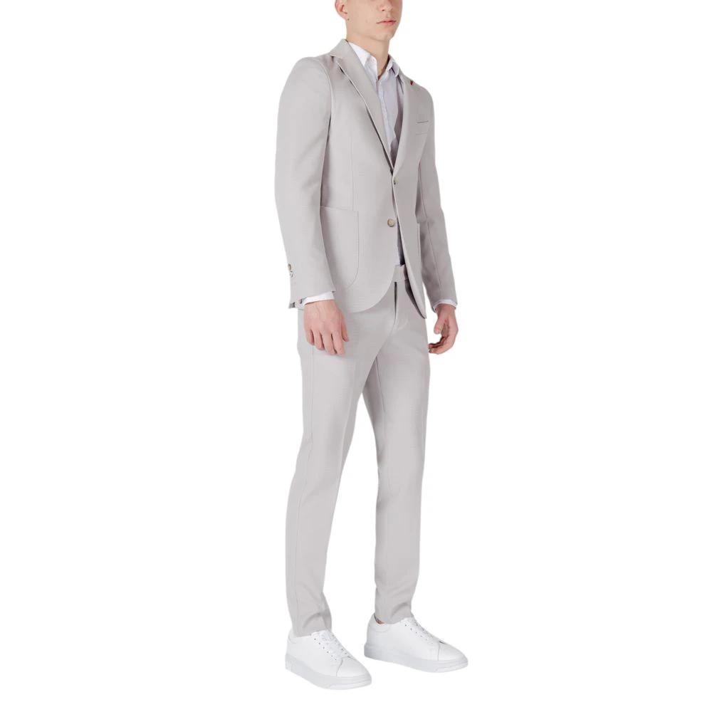 Mulish Gray Polyester Two-Piece Suit by Mulish