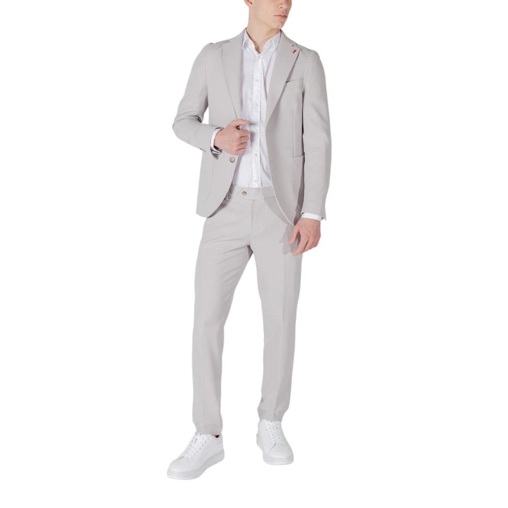 Mulish Gray Polyester Two-Piece Suit by Mulish