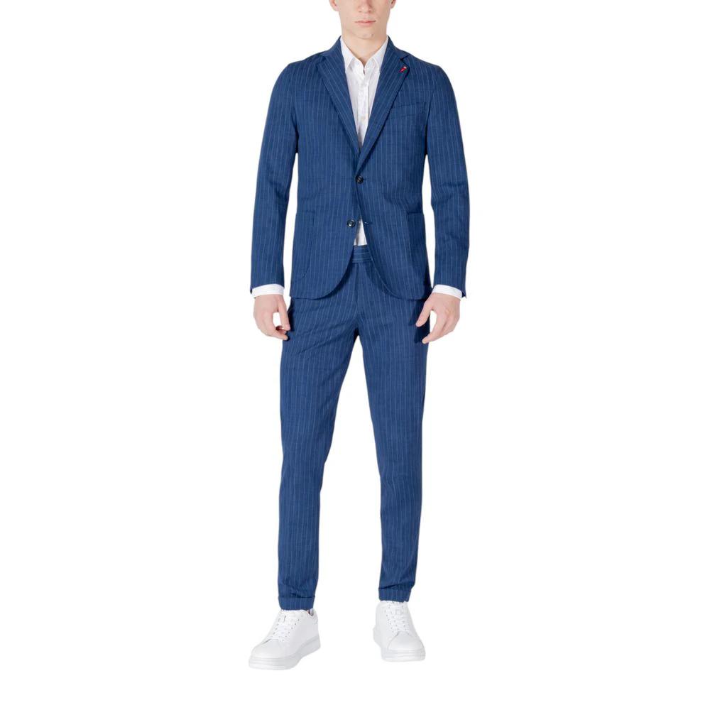 Mulish Blue Cotton Two-Piece Suit by Mulish