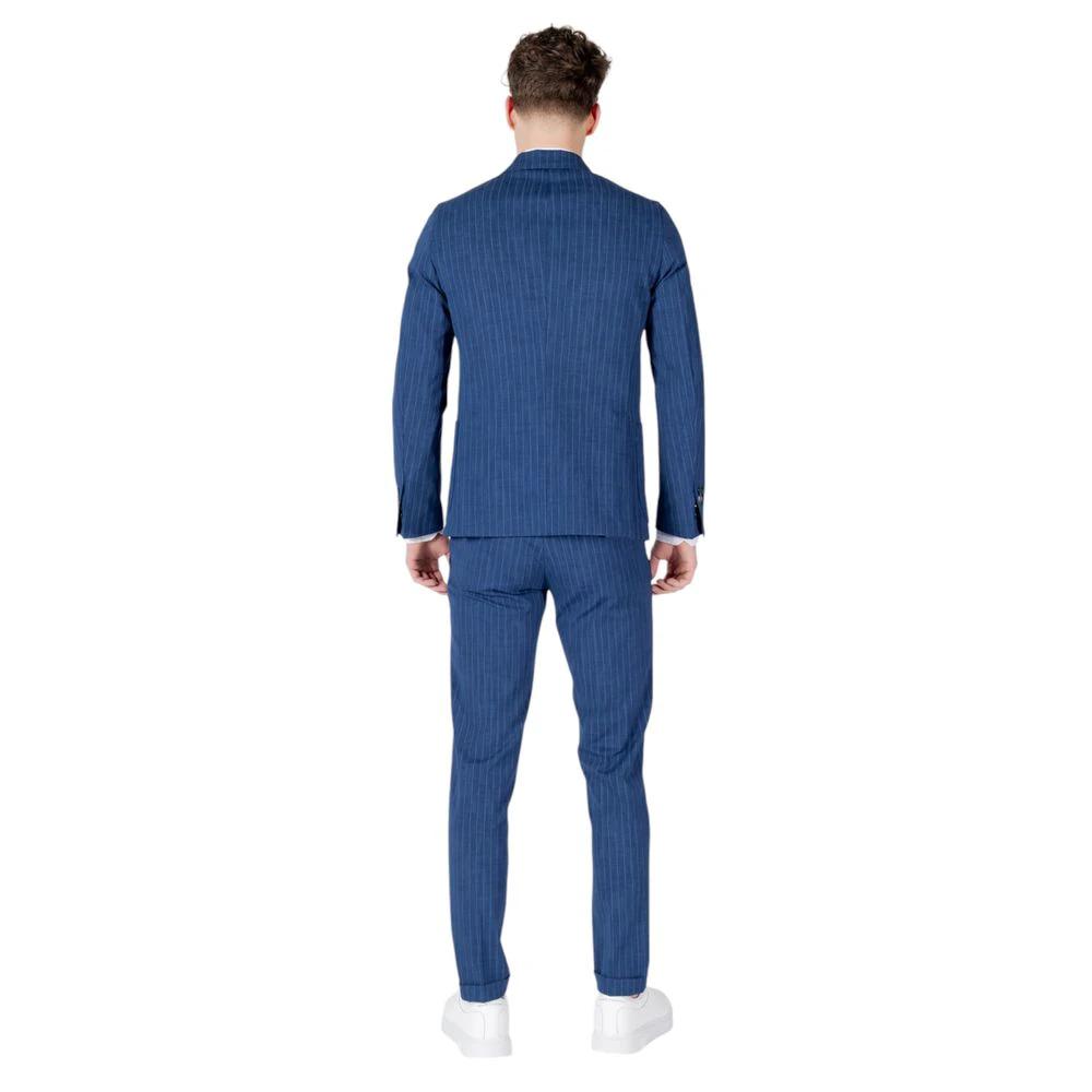 Mulish Blue Cotton Two-Piece Suit by Mulish