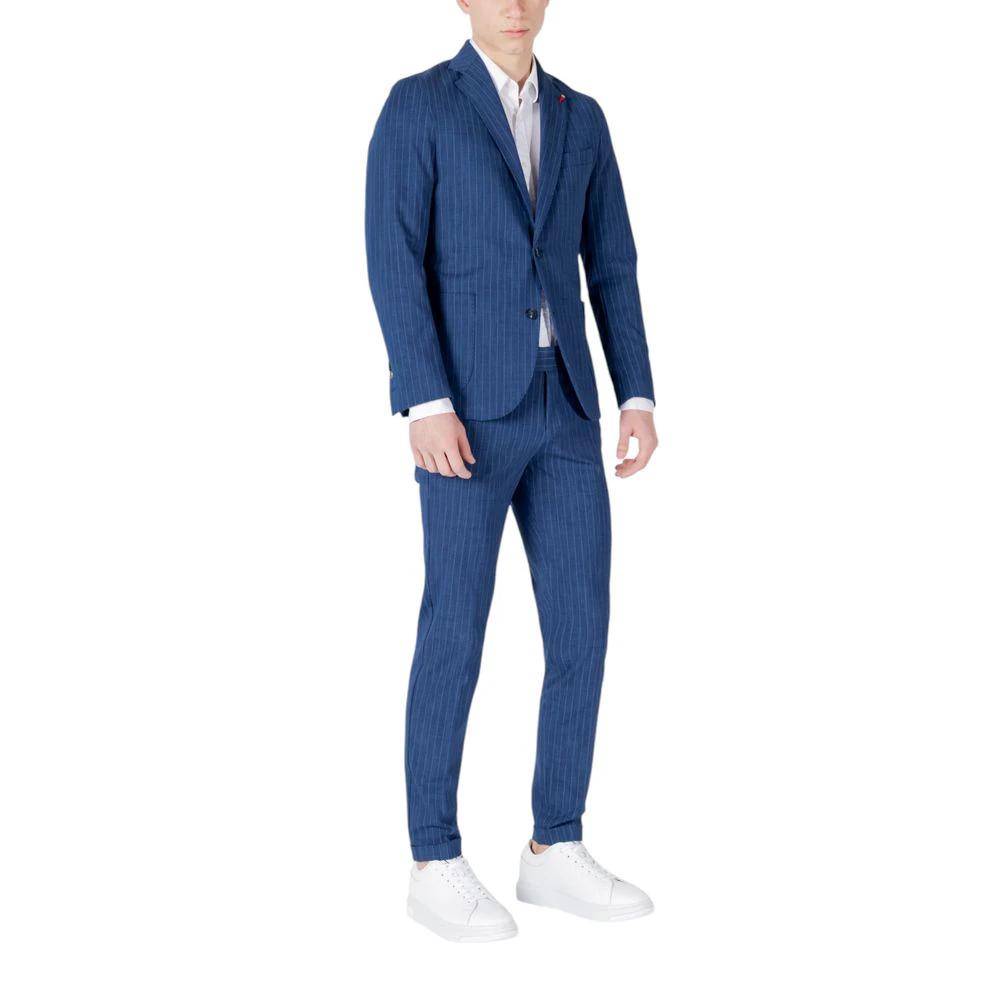 Mulish Blue Cotton Two-Piece Suit by Mulish