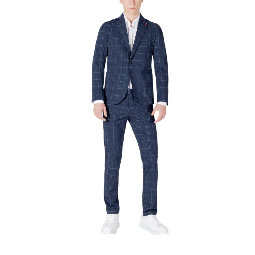 Mulish Blue Cotton Two-Piece Suit by Mulish