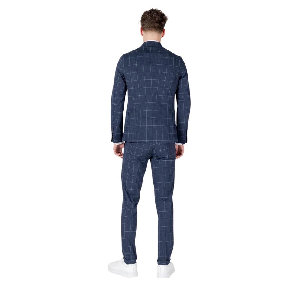 Mulish Blue Cotton Two-Piece Suit by Mulish
