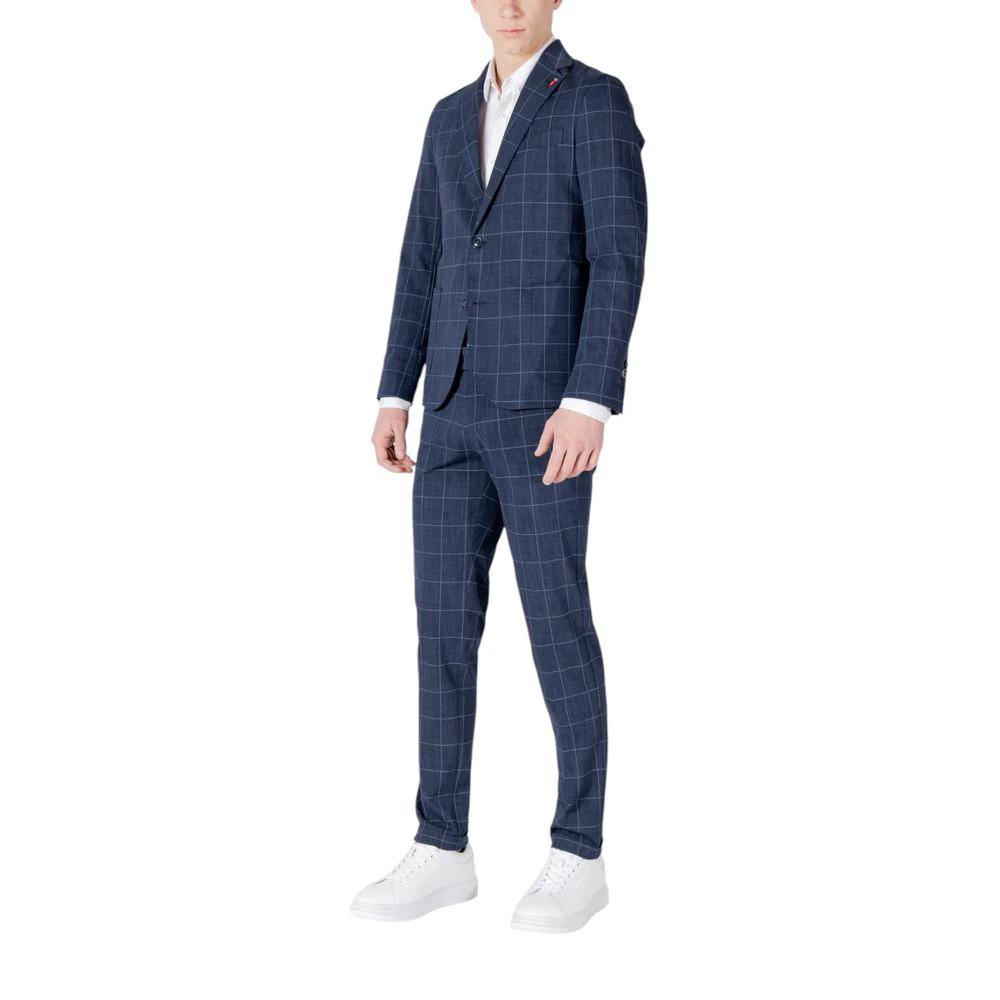 Mulish Blue Cotton Two-Piece Suit by Mulish