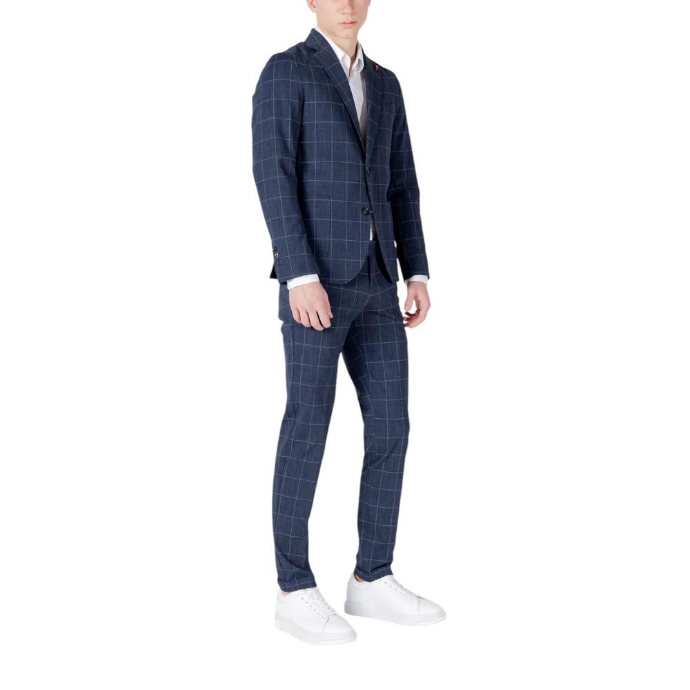 Mulish Blue Cotton Two-Piece Suit by Mulish