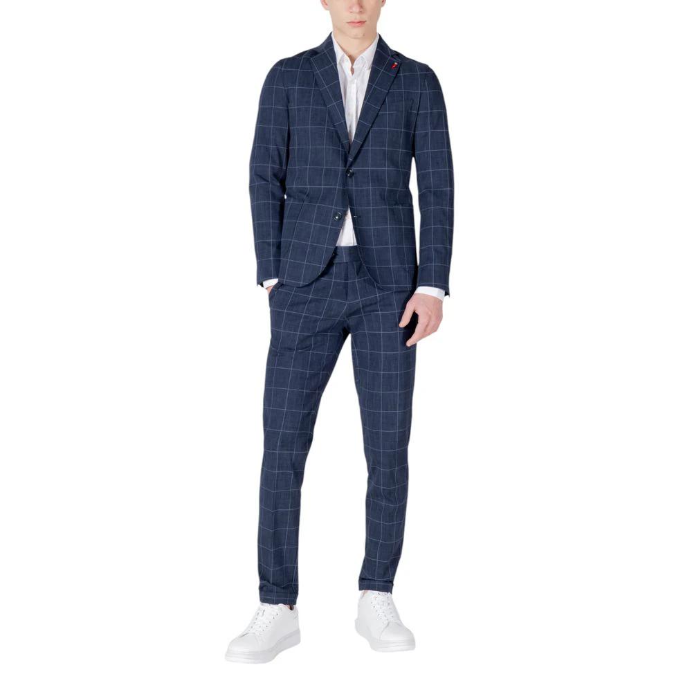 Mulish Blue Cotton Two-Piece Suit by Mulish