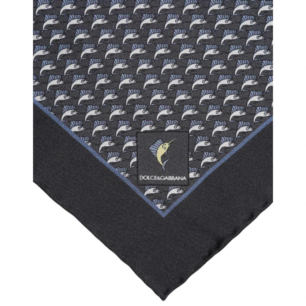 Dolce & Gabbana Black Silk Scarf by Dolce & Gabbana