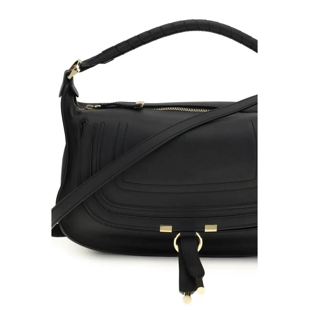 Sac bandoulière Chloé Bos Taurus en cuir de veau noir