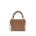 Sac à main Bos Taurus en cuir de veau beige Coccinelle