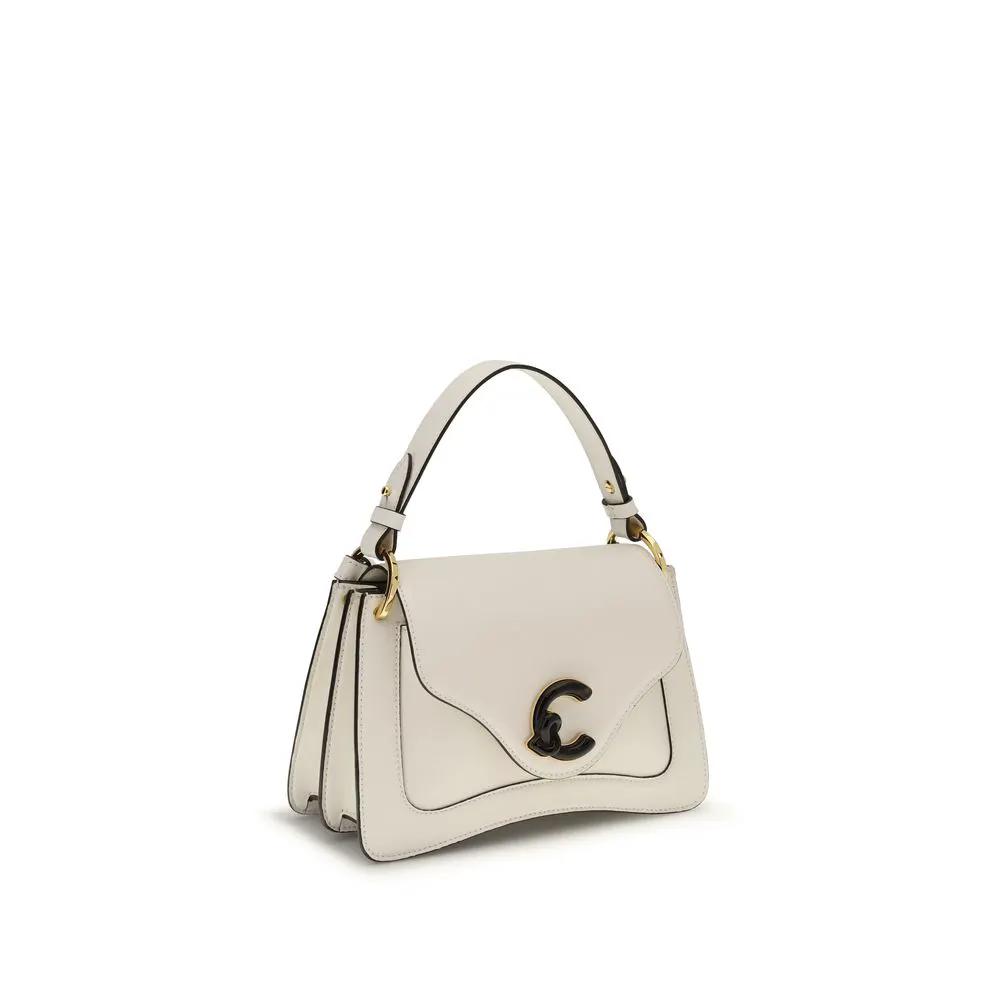 Sac bandoulière Bos Taurus en cuir de veau beige Coccinelle