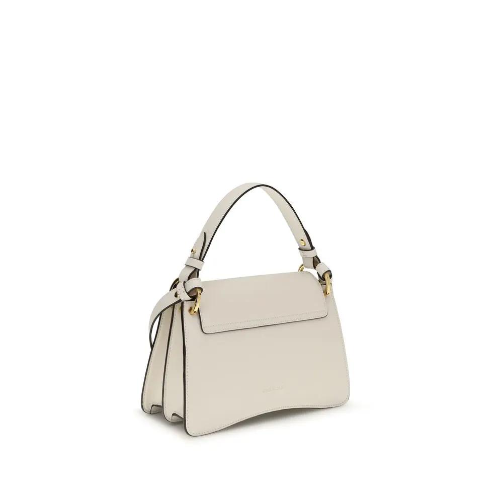 Sac bandoulière Bos Taurus en cuir de veau beige Coccinelle