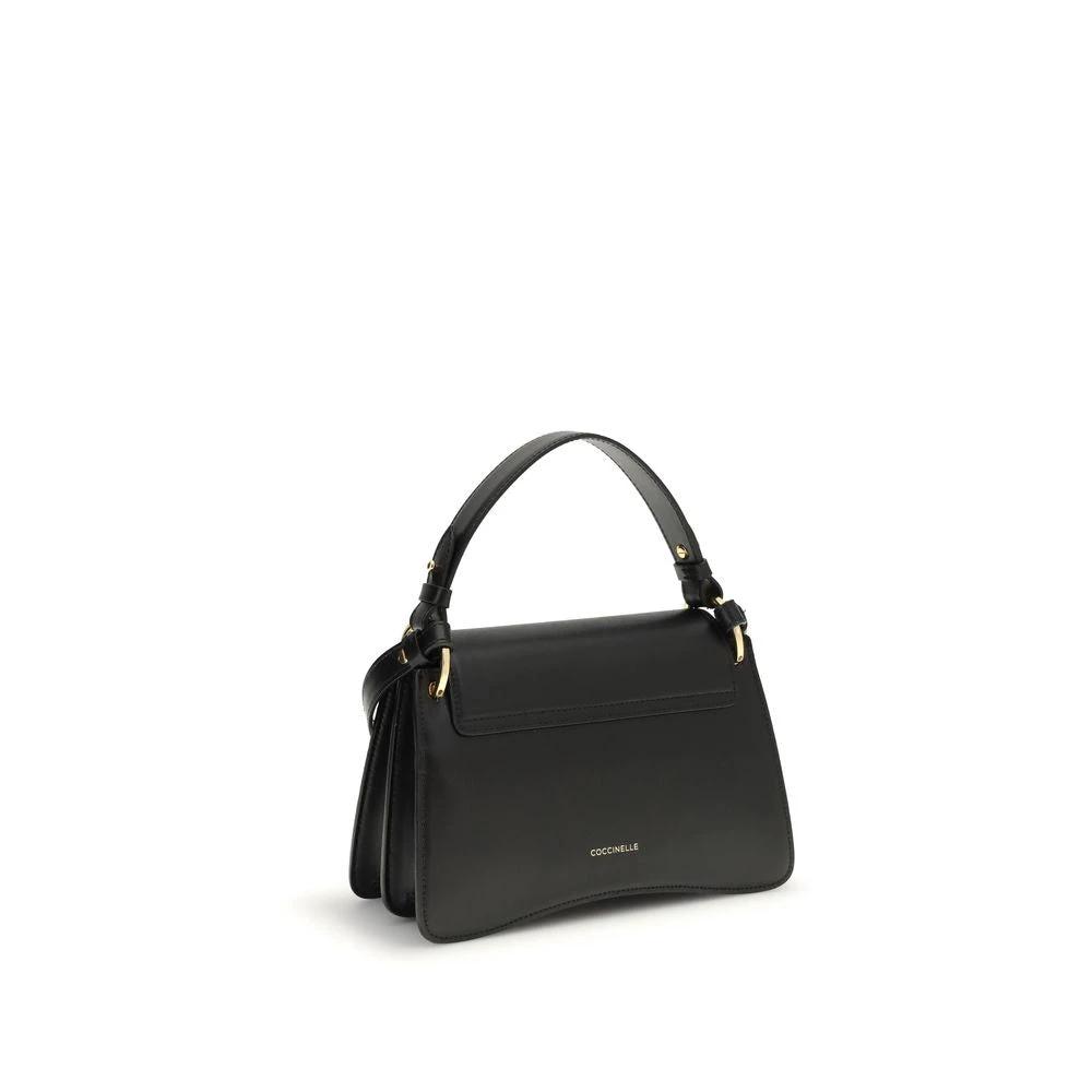Coccinelle Black Calf Leather Bos Taurus Shoulder Bag by Coccinelle