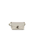 Coccinelle White Calf Leather Bos Taurus Shoulder Bag by Coccinelle