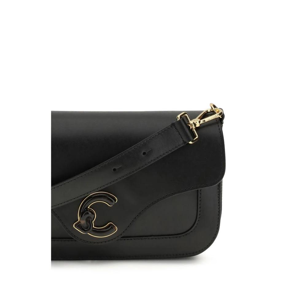 Coccinelle Black Calf Leather Bos Taurus Shoulder Bag by Coccinelle