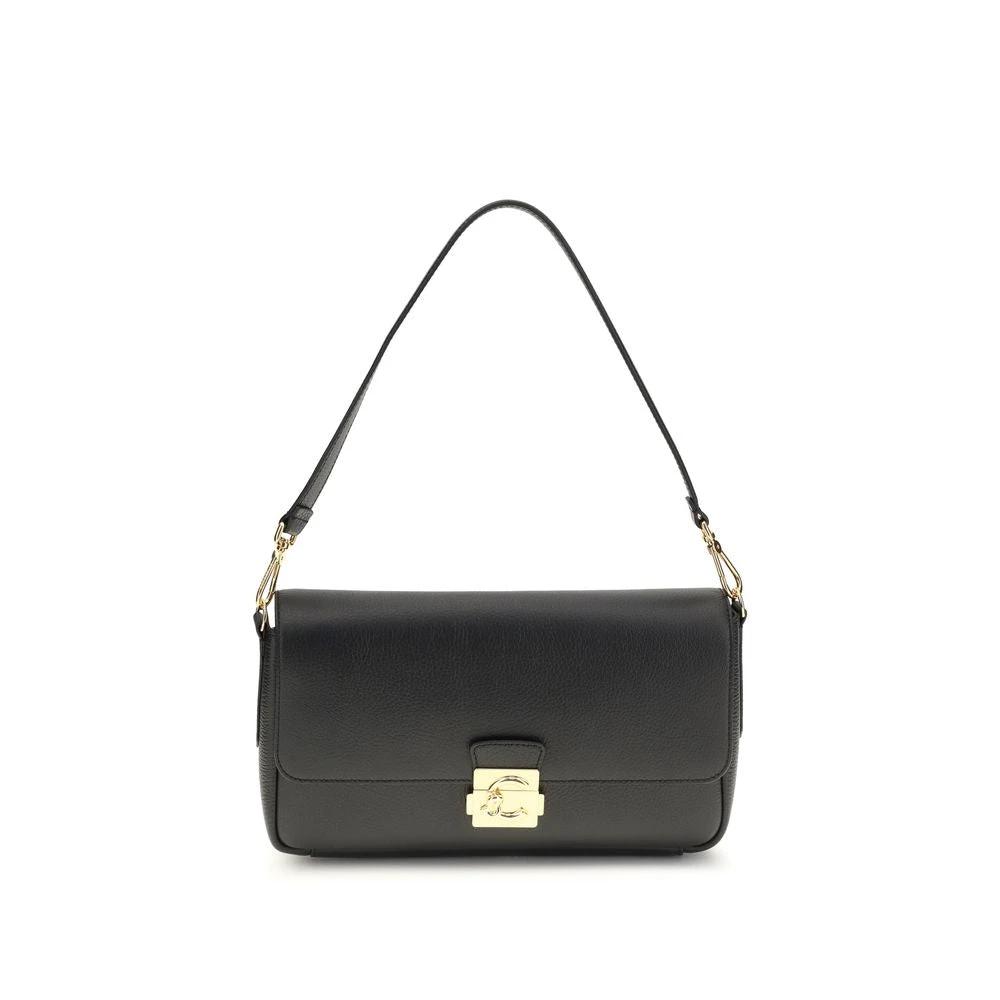 Coccinelle Black Calf Leather Bos Taurus Shoulder Bag by Coccinelle