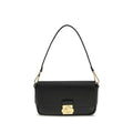 Coccinelle Black Calf Leather Bos Taurus Shoulder Bag by Coccinelle