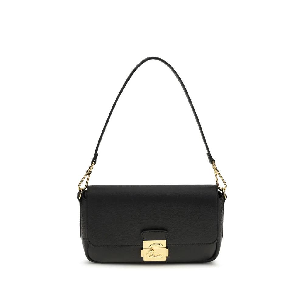 Coccinelle Black Calf Leather Bos Taurus Shoulder Bag by Coccinelle