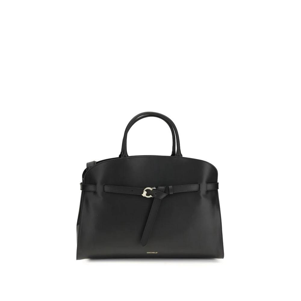 Coccinelle Black Calf Leather Bos Taurus Handbag by Coccinelle