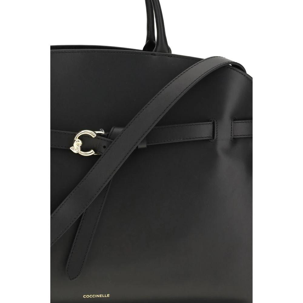 Coccinelle Black Calf Leather Bos Taurus Handbag by Coccinelle