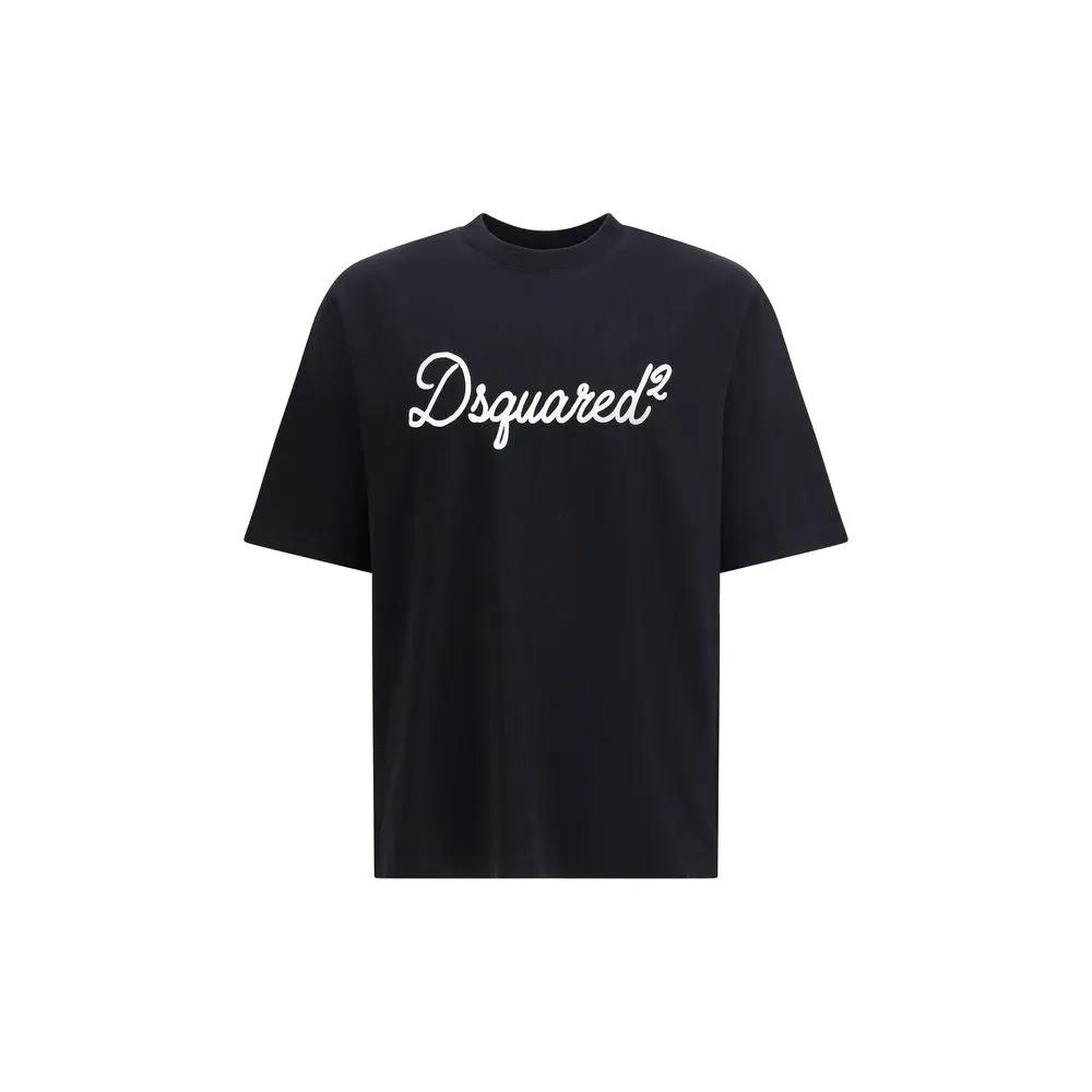 T-shirt en coton noir Dsquared²