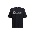 T-shirt en coton noir Dsquared²