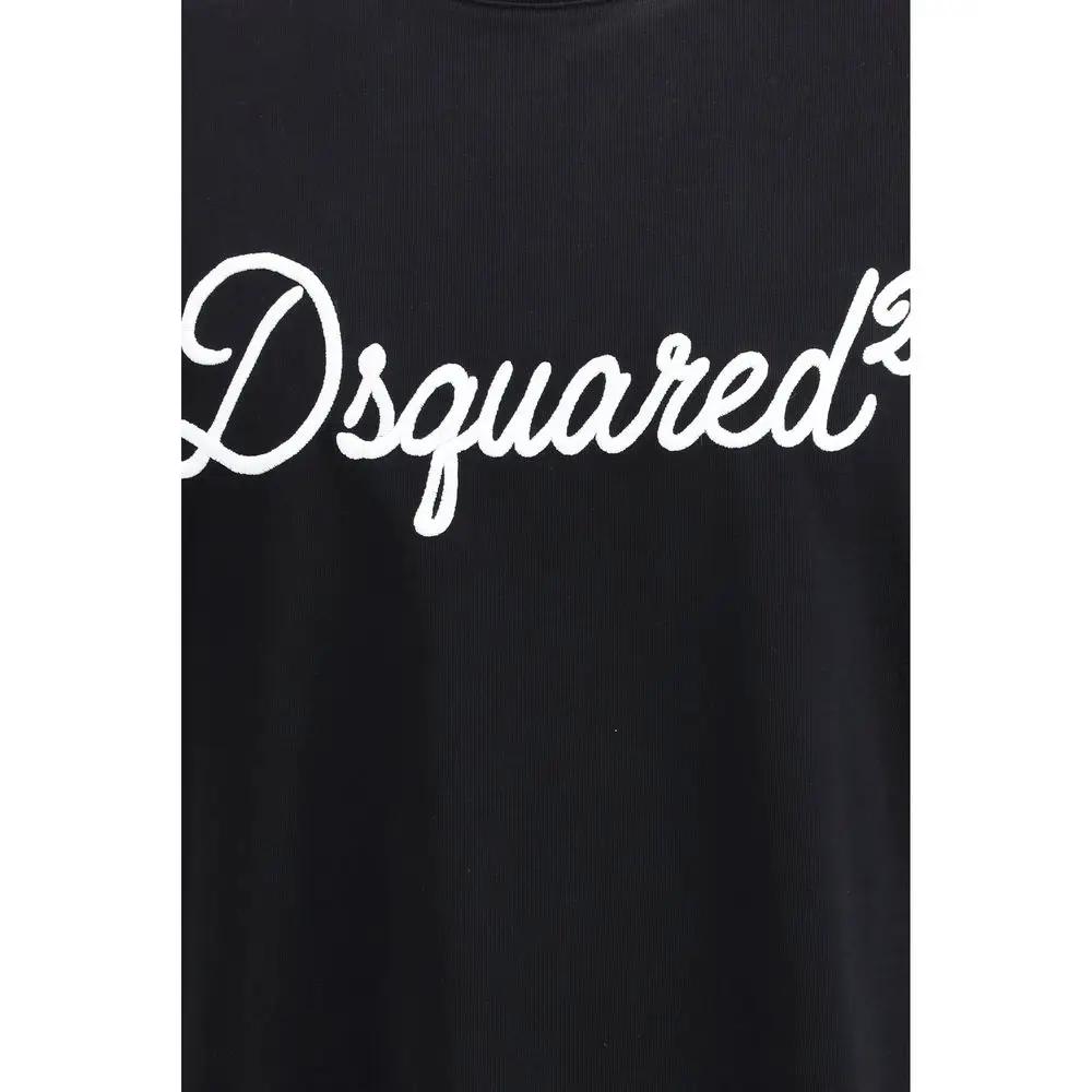 T-shirt en coton noir Dsquared²