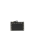 Valentino Garavani Black Calf Leather Bos Taurus Wallet by Valentino Garavani