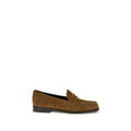Tory Burch Beige Calf Leather Bos Taurus Slip-On Loafers by Tory Burch