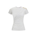 Balmain White Cotton T-Shirt