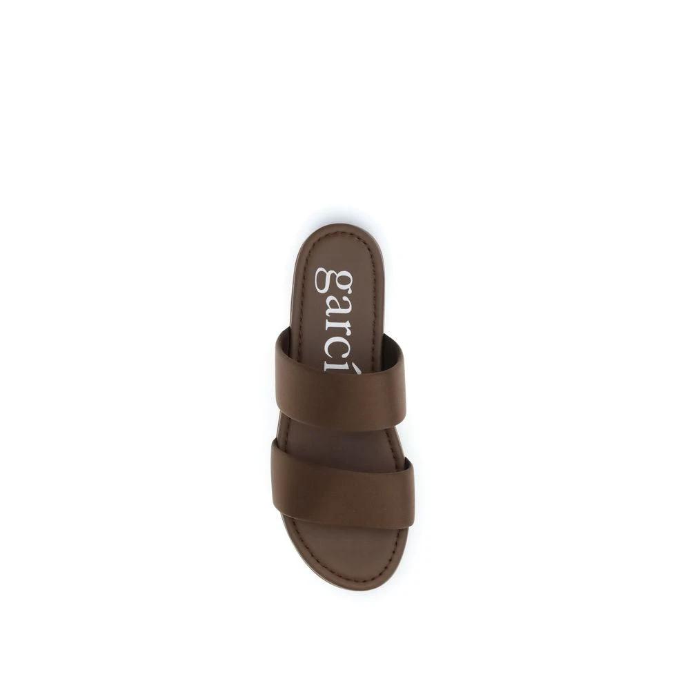 Pedro García Brown Silk Sandals