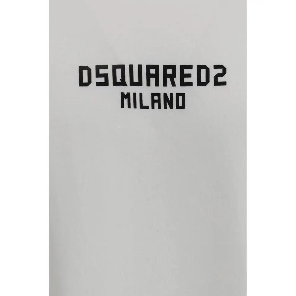 T-shirt en coton blanc Dsquared²
