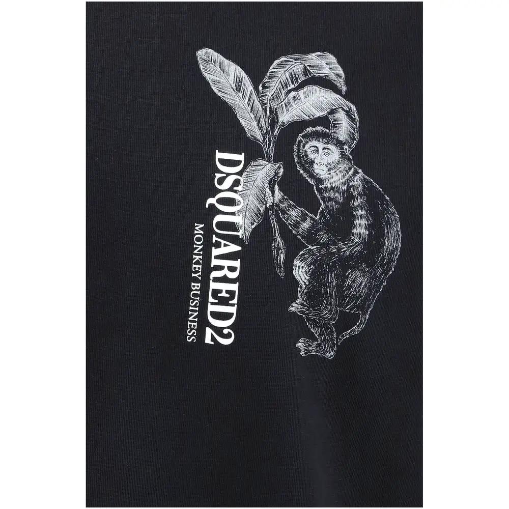 T-shirt en coton noir Dsquared²