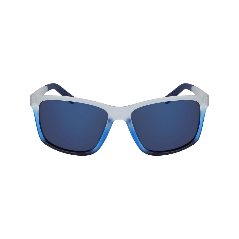 Lunettes de soleil en plastique bleu NAUTICA