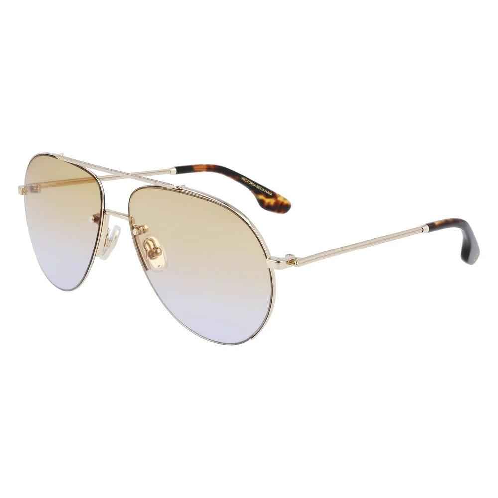 Victoria Beckham Gold Metal Sunglasses by Victoria Beckham