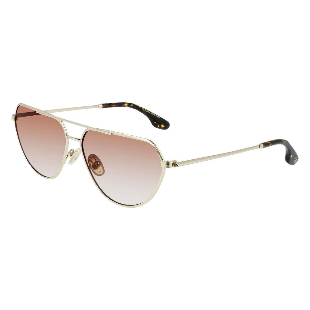 Victoria Beckham Gold Metal Sunglasses by Victoria Beckham