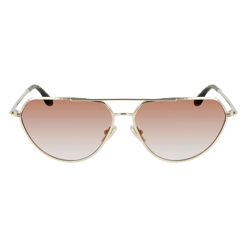 Victoria Beckham Gold Metal Sunglasses by Victoria Beckham