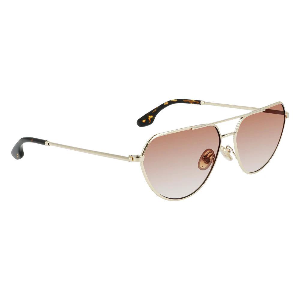 Victoria Beckham Gold Metal Sunglasses by Victoria Beckham