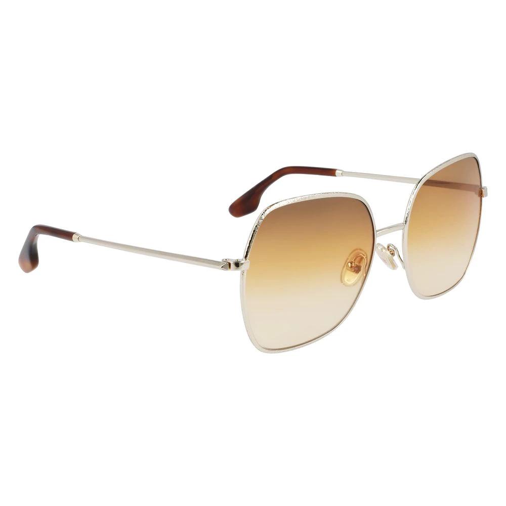 Victoria Beckham Gold Metal Sunglasses by Victoria Beckham