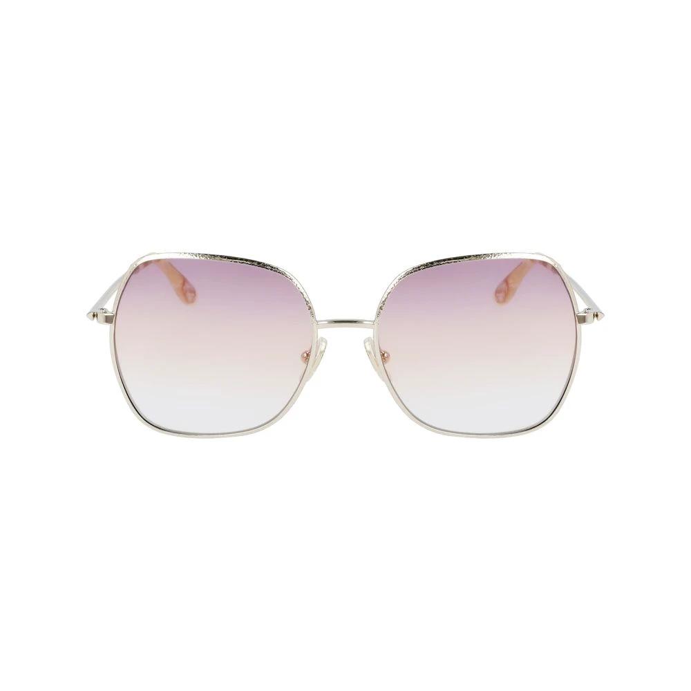 Victoria Beckham Gold Metal Sunglasses by Victoria Beckham