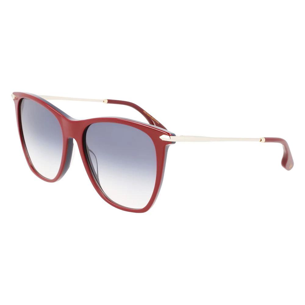 Victoria Beckham Burgundy Acetate Sunglasses by Victoria Beckham
