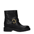 Bottines Chloé en cuir noir
