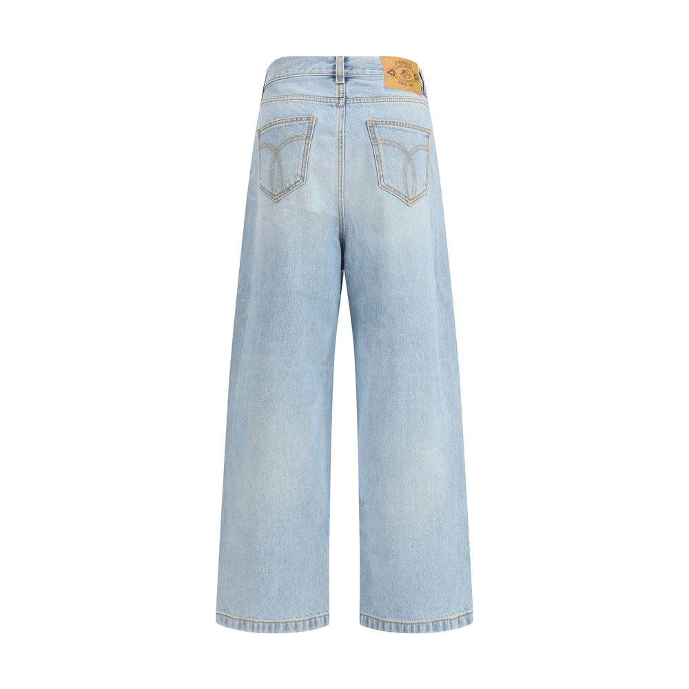 Jean Fiorucci en coton bleu Denim
