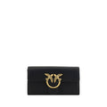 PINKO Black Calf Leather Bos Taurus Wallet