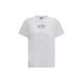 Ganni White Cotton T-Shirt by Ganni
