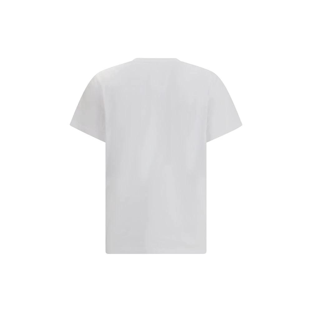 Ganni White Cotton T-Shirt by Ganni